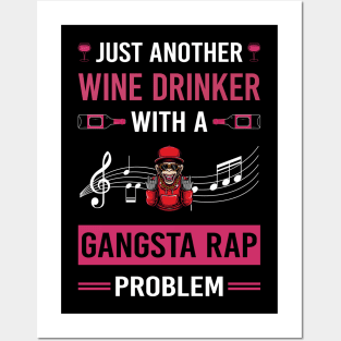 Wine Drinker Gangsta Rap Rapping Rapper Posters and Art